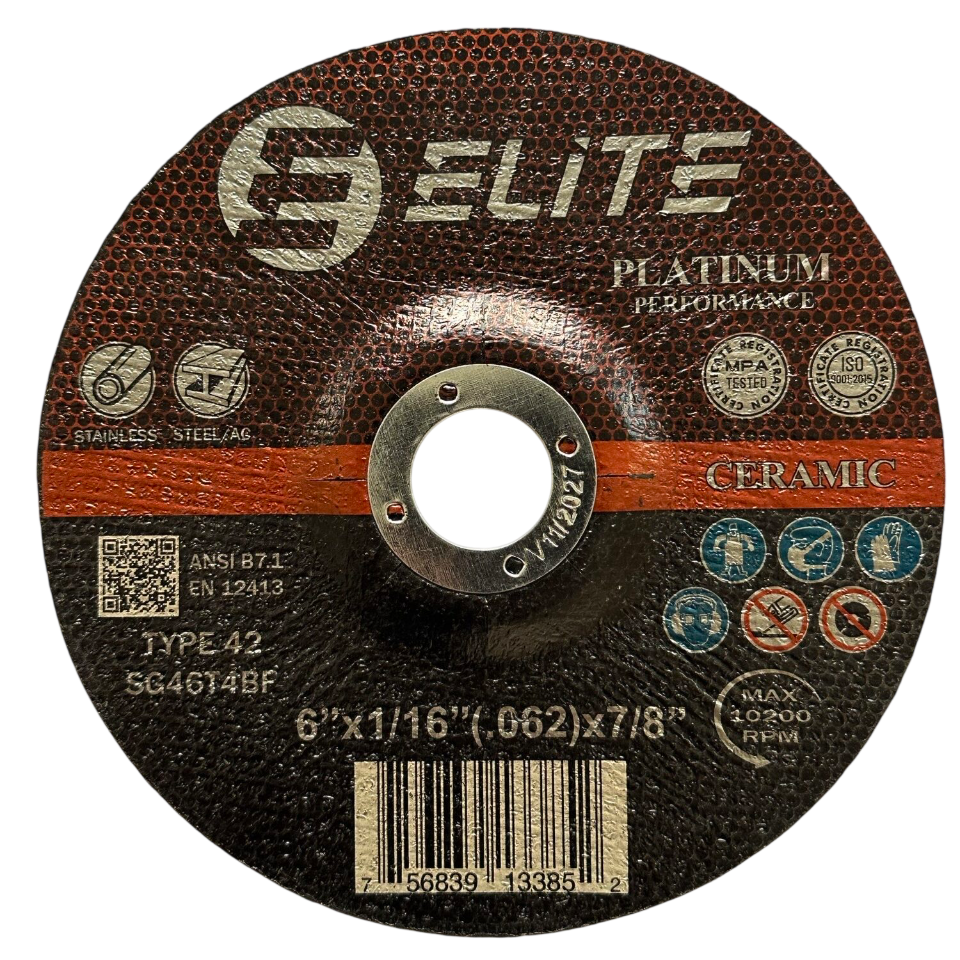 Cutting Disc 6″x.045″x7/8″ Depressed - Almac Industrial