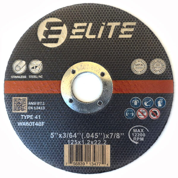 Cutting Disc 5″x.045″x7/8″ Flat Center